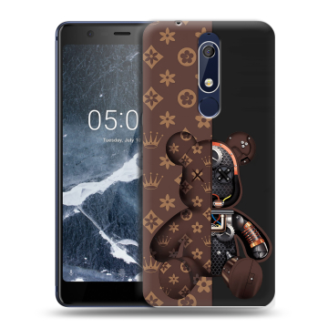 Силиконовый чехол на Nokia 5.1 с принтом Луи робот