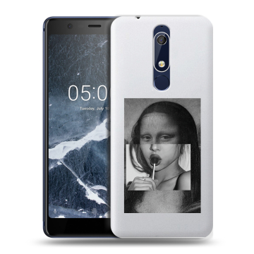 Силиконовый чехол на Nokia 5.1 с принтом Мона Лиза
