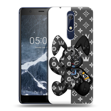 Силиконовый чехол на Nokia 5.1 с принтом Луи робот