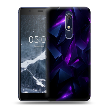 Силиконовый чехол на Nokia 5.1 с принтом Абстракиция Силиконовый чехол на Nokia 5.1 с принтом Абстракиция