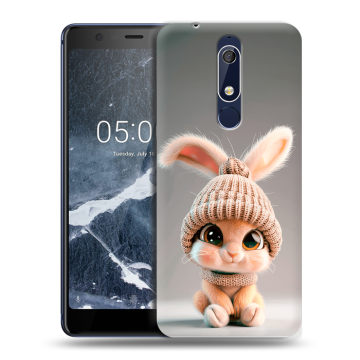 Силиконовый чехол на Nokia 5.1 с принтом Кролик