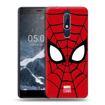 Силиконовый чехол на Nokia 5.1 с принтом человек паук spiderman