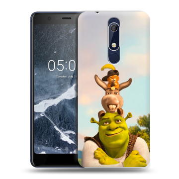Силиконовый чехол на Nokia 5.1 с принтом Шрек Shrek