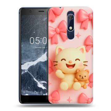 Силиконовый чехол на Nokia 5.1 с принтом для девочек