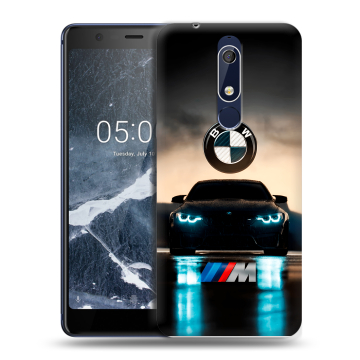 Силиконовый чехол на Nokia 5.1 с принтом БМВ BMW