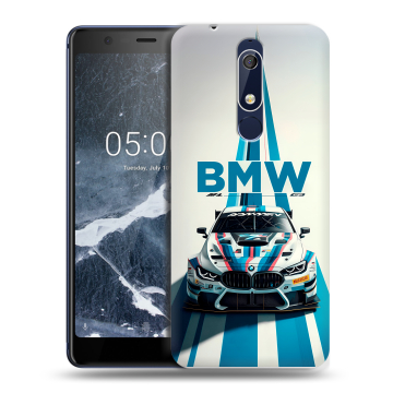Силиконовый чехол на Nokia 5.1 с принтом БМВ BMW