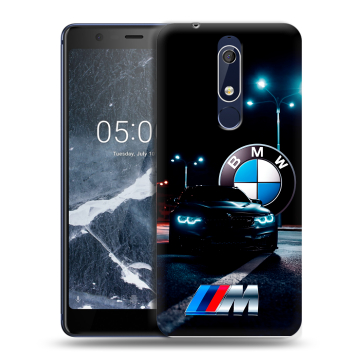 Силиконовый чехол на Nokia 5.1 с принтом БМВ BMW