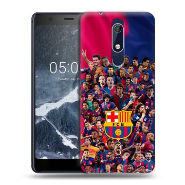 Силиконовый чехол на Nokia 5.1 с принтом Барселона Barcelona Силиконовый чехол на Nokia 5.1 с принтом Барселона Barcelona