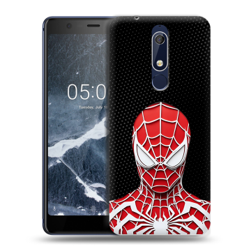 Силиконовый чехол на Nokia 5.1 с принтом человек паук spiderman