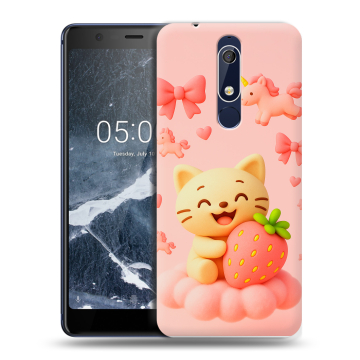 Силиконовый чехол на Nokia 5.1 с принтом для девочек