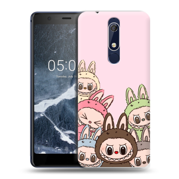 Силиконовый чехол на Nokia 5.1 с принтом Лабубу