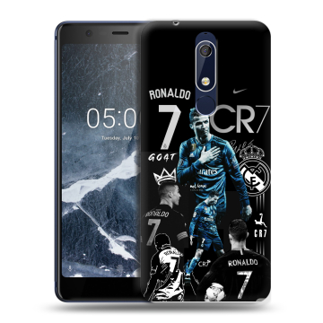 Силиконовый чехол на Nokia 5.1 с принтом Реал Роналдо Силиконовый чехол на Nokia 5.1 с принтом Реал Роналдо