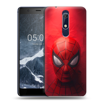 Силиконовый чехол на Nokia 5.1 с принтом Spiderman Человек паук Силиконовый чехол на Nokia 5.1 с принтом Spiderman Человек паук