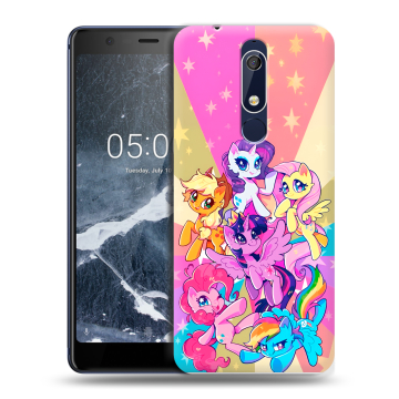 Силиконовый чехол на Nokia 5.1 с принтом My little pony Дружба чудо Силиконовый чехол на Nokia 5.1 с принтом My little pony Дружба чудо
