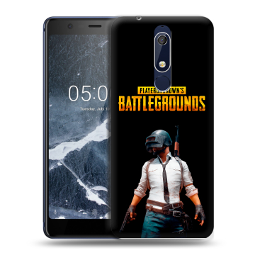Силиконовый чехол на Nokia 5.1 с принтом PUGB ПАГБ