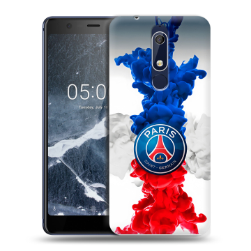 Силиконовый чехол на Nokia 5.1 с принтом PSG ПСЖ