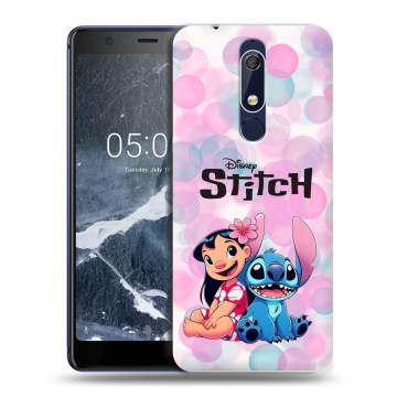 Силиконовый чехол на Nokia 5.1 с принтом Лило и Стич