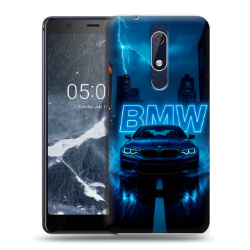 Силиконовый чехол на Nokia 5.1 с принтом BMW БМВ Силиконовый чехол на Nokia 5.1 с принтом BMW БМВ