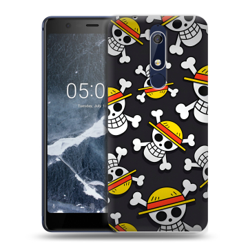 Силиконовый чехол на Nokia 5.1 с принтом One Piece Ван Пис