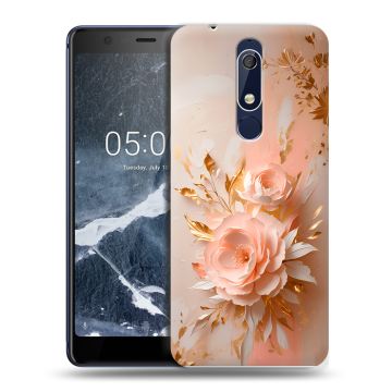 Силиконовый чехол на Nokia 5.1 с принтом женский