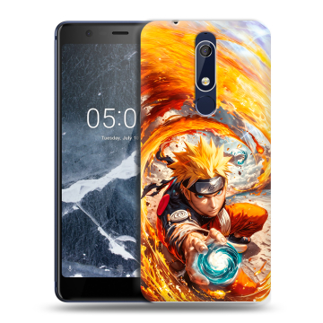 Силиконовый чехол на Nokia 5.1 с принтом Аниме Наруто Naruto