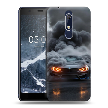 Силиконовый чехол на Nokia 5.1 с принтом BMW БМВ