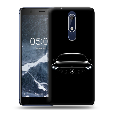 Силиконовый чехол на Nokia 5.1 с принтом Mercedes Мерседес Силиконовый чехол на Nokia 5.1 с принтом Mercedes Мерседес