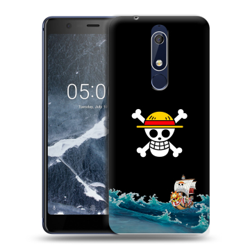 Силиконовый чехол на Nokia 5.1 с принтом One Piece Ван Пис