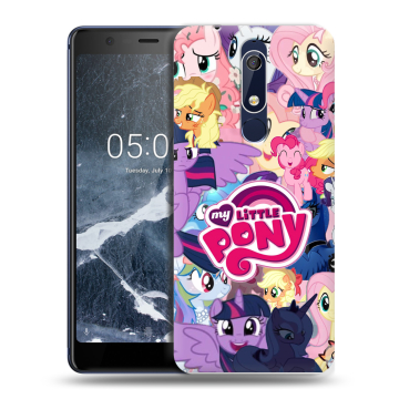 Силиконовый чехол на Nokia 5.1 с принтом My little pony Дружба чудо