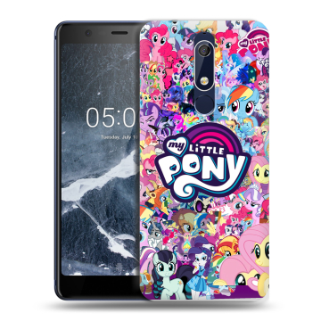 Силиконовый чехол на Nokia 5.1 с принтом My little pony Дружба чудо