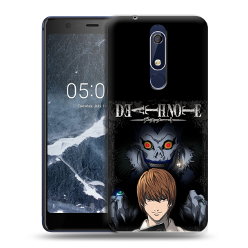 Силиконовый чехол на Nokia 5.1 с принтом Death note Тетрадь смерти