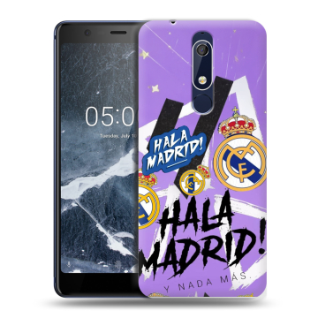 Силиконовый чехол на Nokia 5.1 с принтом Real Madrid Реал Мадрид