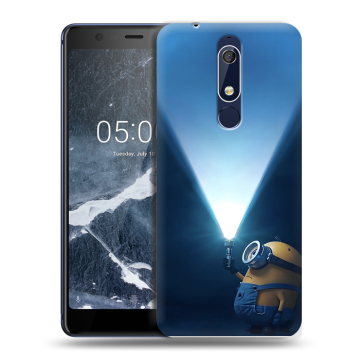 Силиконовый чехол на Nokia 5.1 с принтом Миньоны