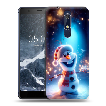 Силиконовый чехол на Nokia 5.1 с принтом Новый год
