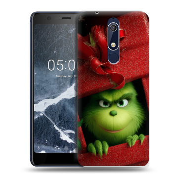 Силиконовый чехол на Nokia 5.1 с принтом Новый год