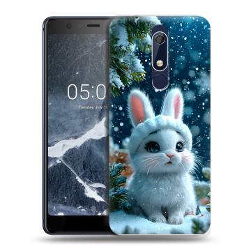 Силиконовый чехол на Nokia 5.1 с принтом Новый год