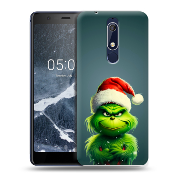 Силиконовый чехол на Nokia 5.1 с принтом Новый год