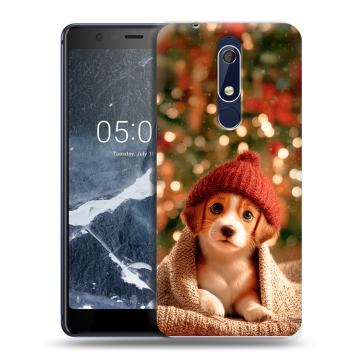 Силиконовый чехол на Nokia 5.1 с принтом Новый год
