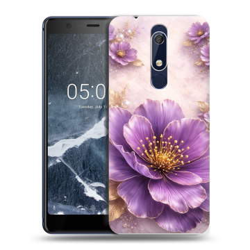 Силиконовый чехол на Nokia 5.1 с принтом женский