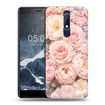 Силиконовый чехол на Nokia 5.1 с принтом женский
