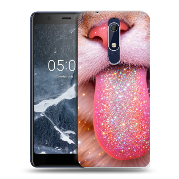 Силиконовый чехол на Nokia 5.1 с принтом для девочек