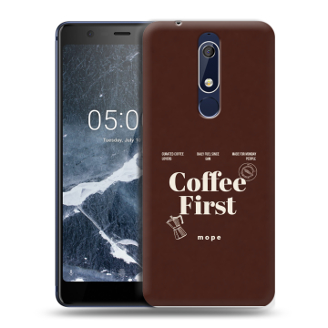 Силиконовый чехол на Nokia 5.1 с принтом женский
