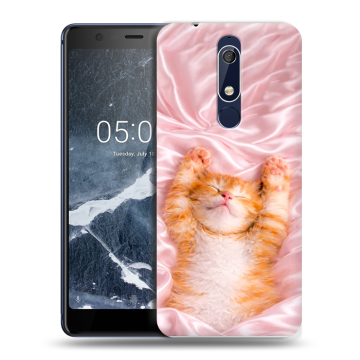 Силиконовый чехол на Nokia 5.1 с принтом женский
