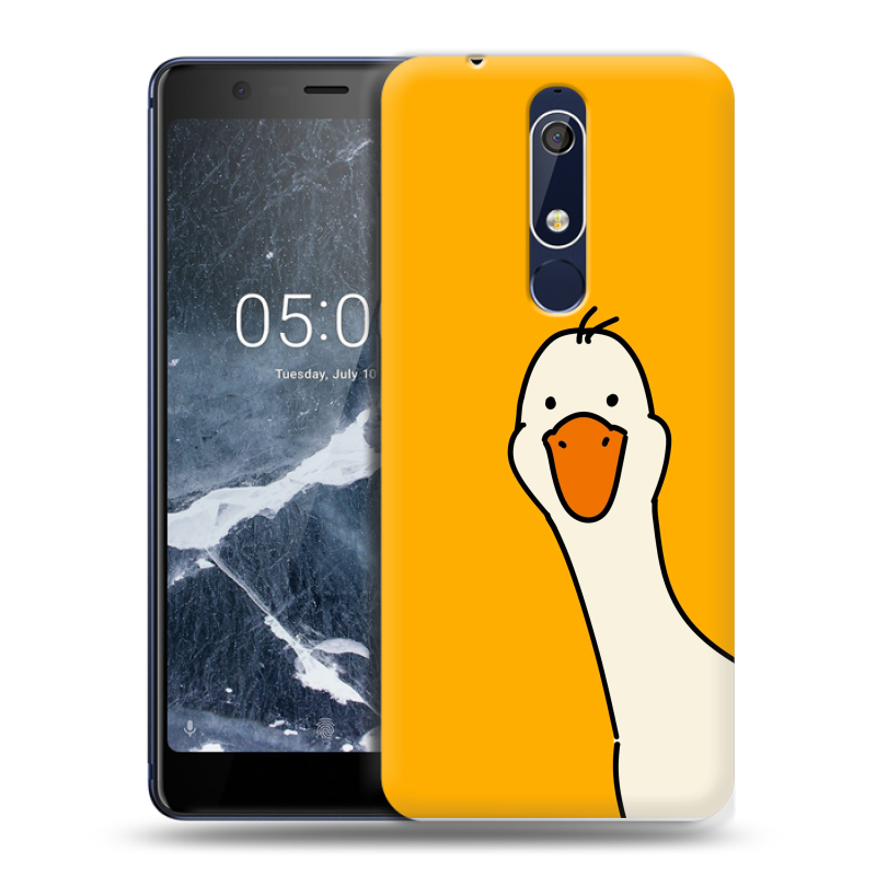 Пластиковый чехол на Nokia 5.1 с принтом Утка Пластиковый чехол на Nokia 5.1 с принтом Утка