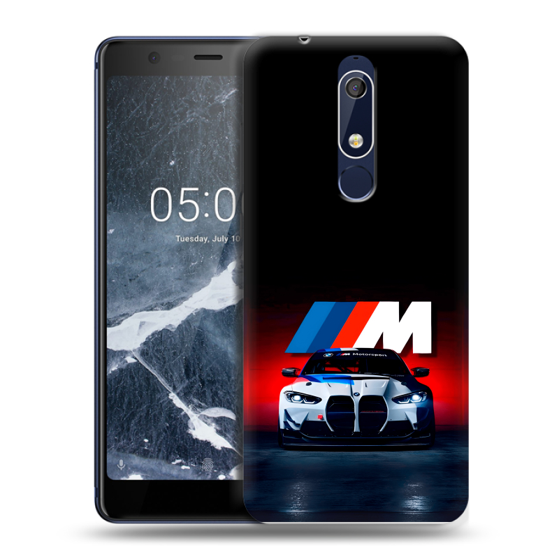 Силиконовый чехол на Nokia 5.1 с принтом БМВ BMW Силиконовый чехол на Nokia 5.1 с принтом БМВ BMW