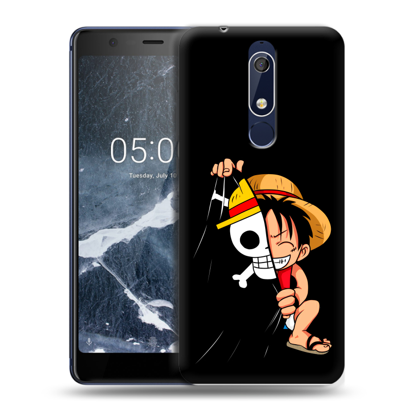Пластиковый чехол на Nokia 5.1 с принтом One Piece Ван Пис Пластиковый чехол на Nokia 5.1 с принтом One Piece Ван Пис
