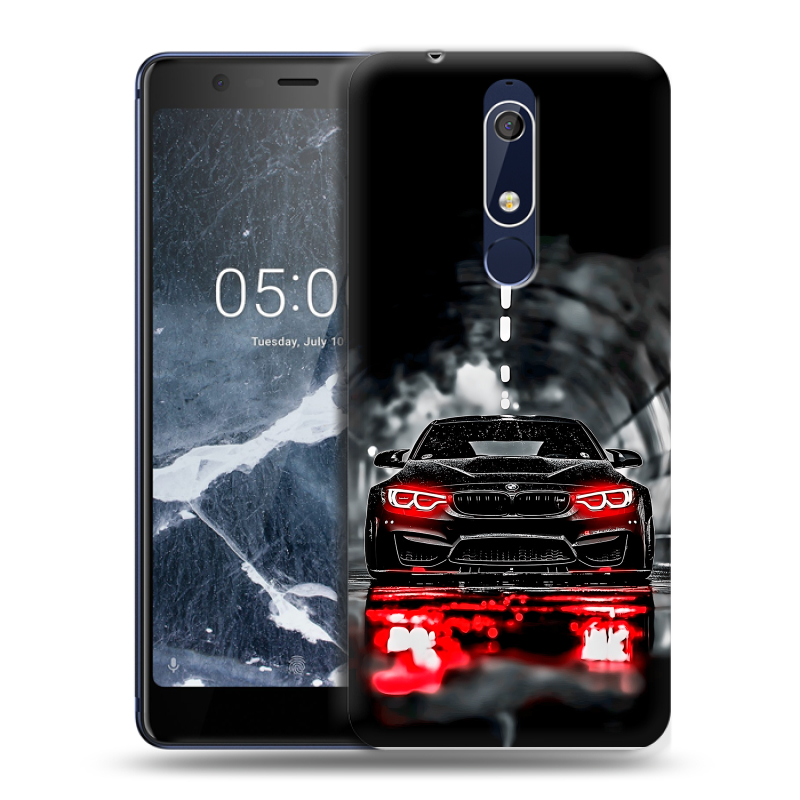 Силиконовый чехол на Nokia 5.1 с принтом BMW БМВ Силиконовый чехол на Nokia 5.1 с принтом BMW БМВ