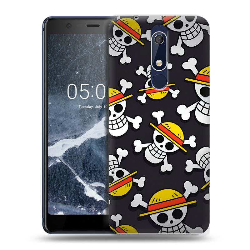 Пластиковый чехол на Nokia 5.1 с принтом One Piece Ван Пис Пластиковый чехол на Nokia 5.1 с принтом One Piece Ван Пис
