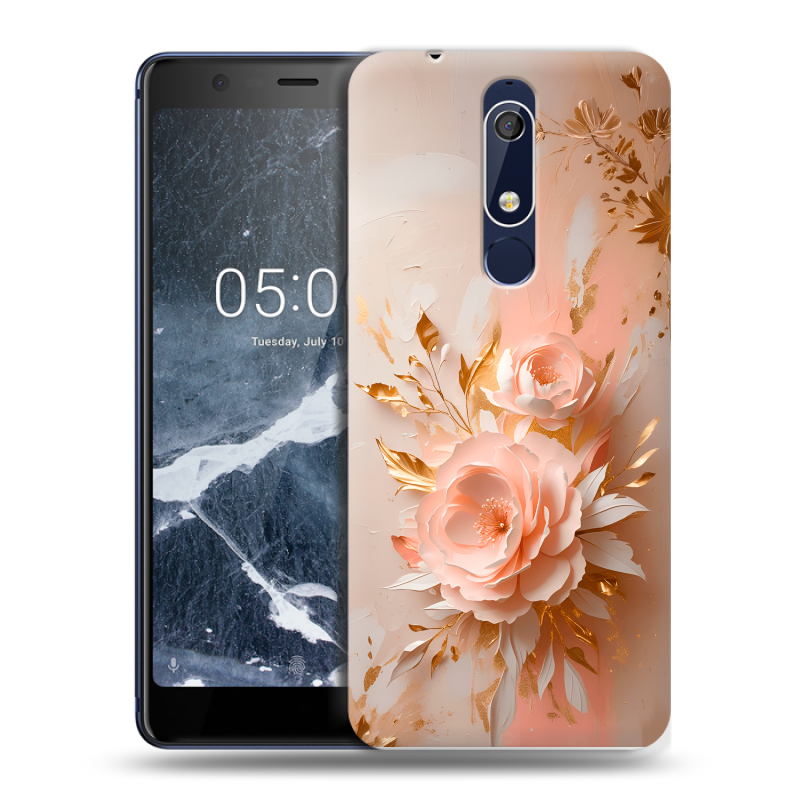 Силиконовый чехол на Nokia 5.1 с принтом женский Силиконовый чехол на Nokia 5.1 с принтом женский