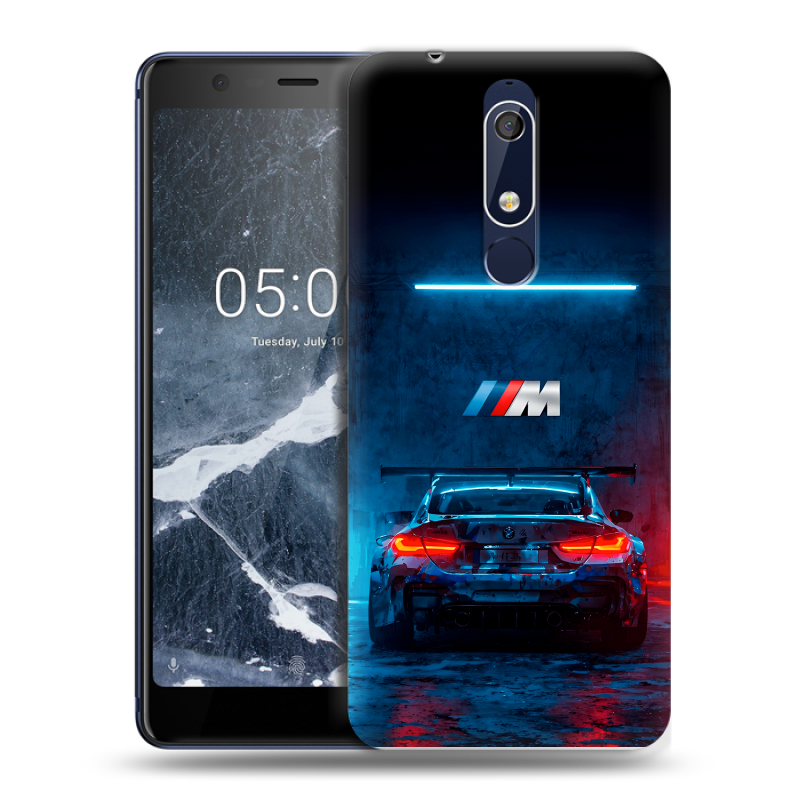 Силиконовый чехол на Nokia 5.1 с принтом BMW БМВ Силиконовый чехол на Nokia 5.1 с принтом BMW БМВ